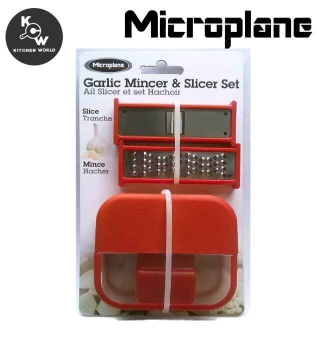 ชุดมีดบดและหั่นกระเทียม MICROPLANE PT2418-RE สีแดง_6